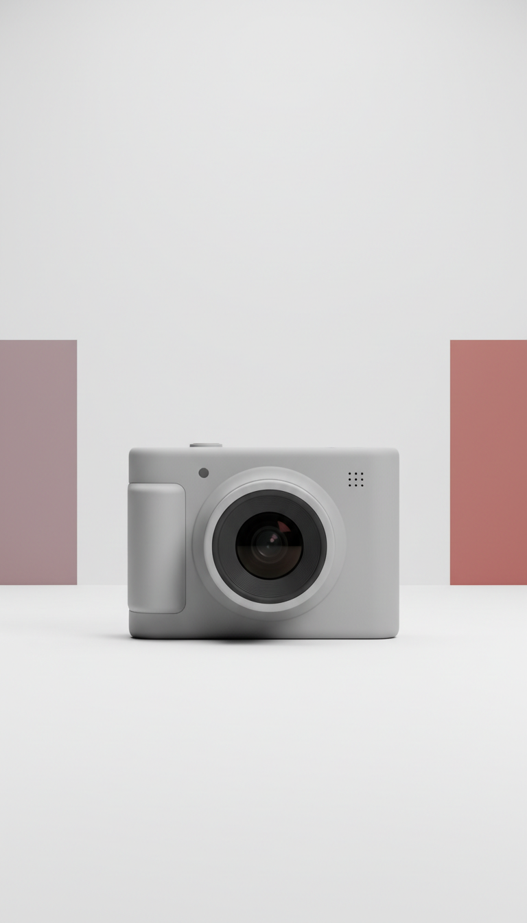 Minimalist Vlogging Camera in Cloud Grey